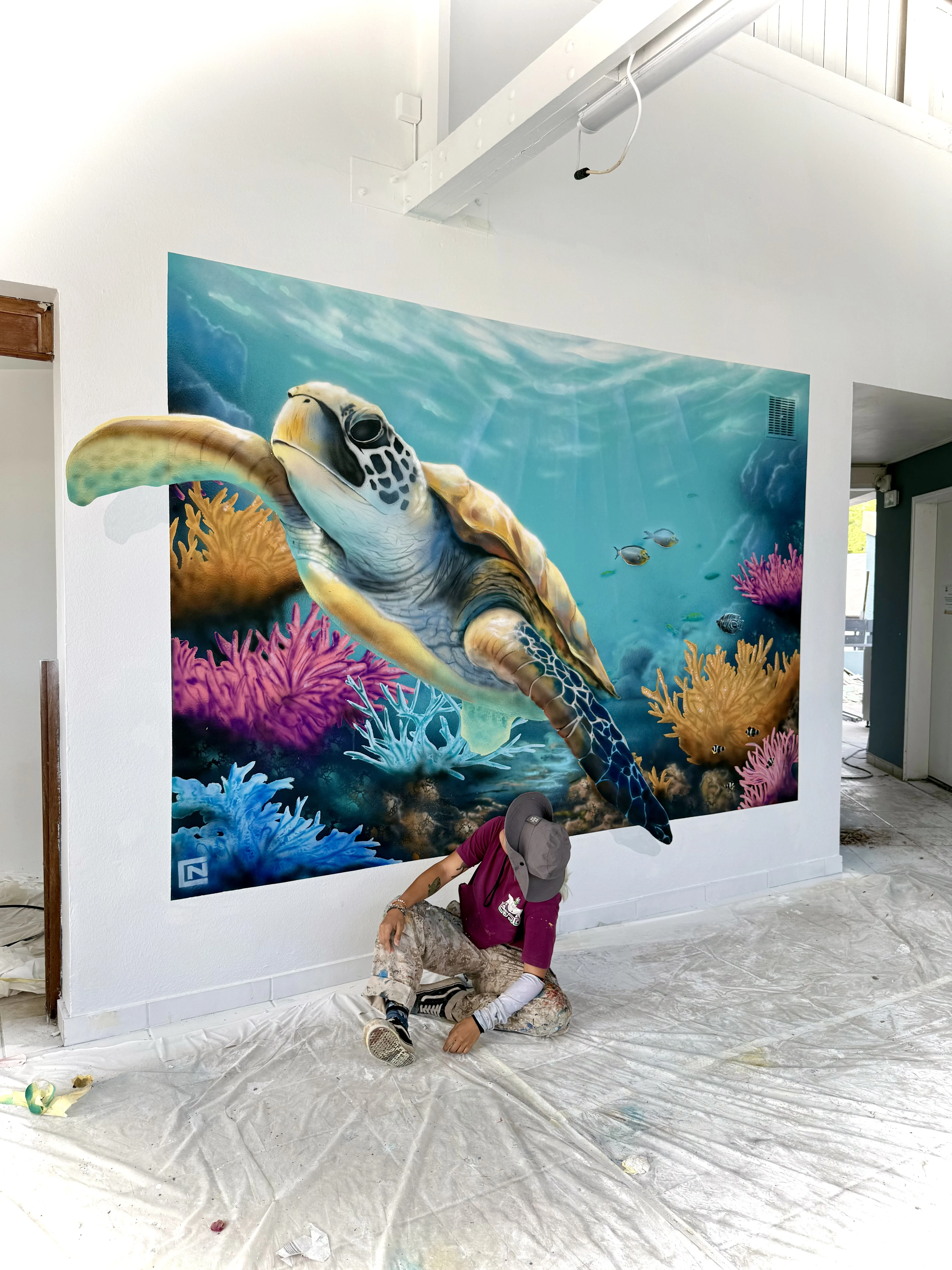 Fresque manga intérieure chambre — Clem&Natha La Réunion