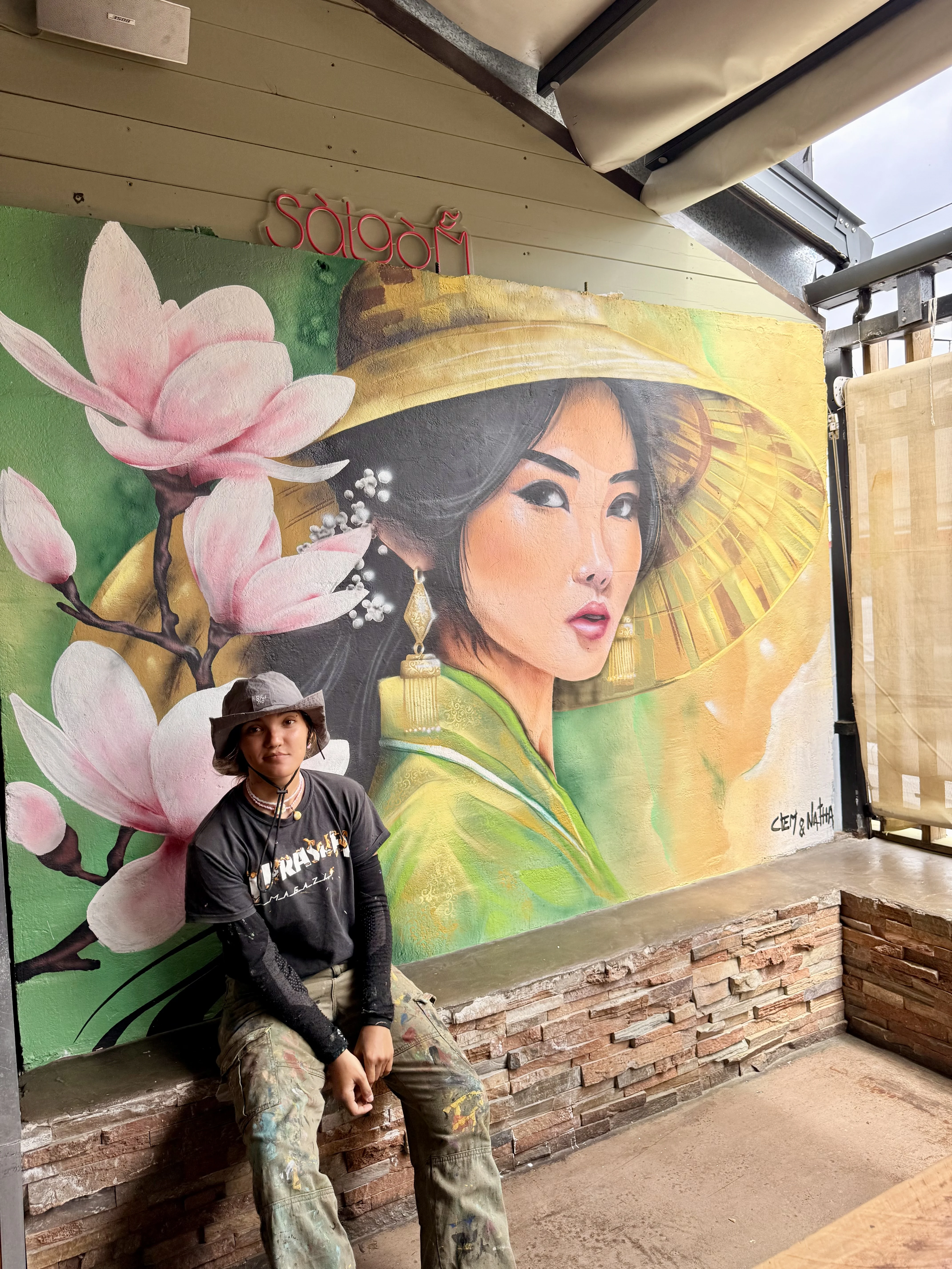 Fresque réaliste intérieure — Clem&Natha La Réunion