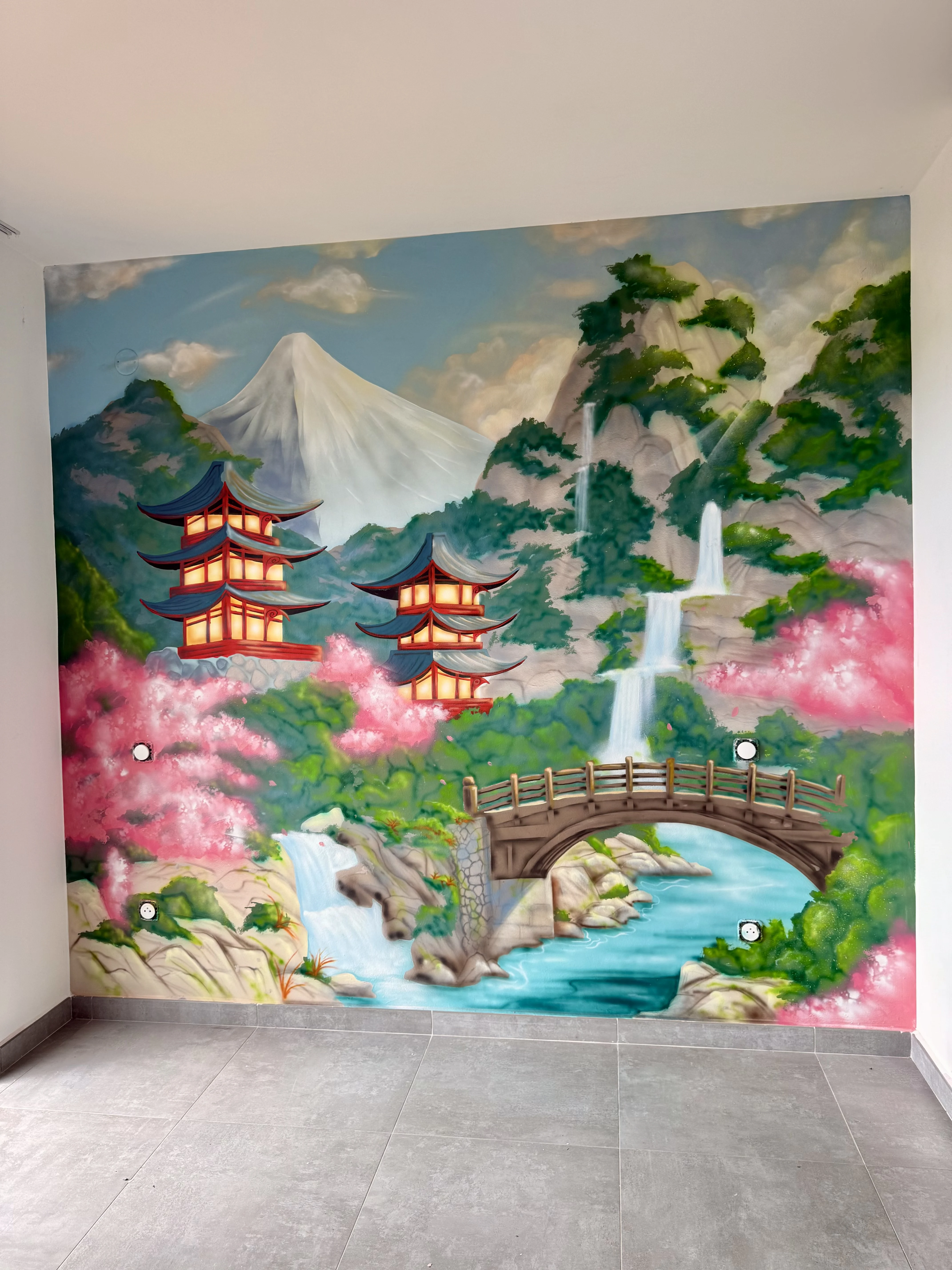 Fresque réaliste extérieure maison — Clem&Natha La Réunion